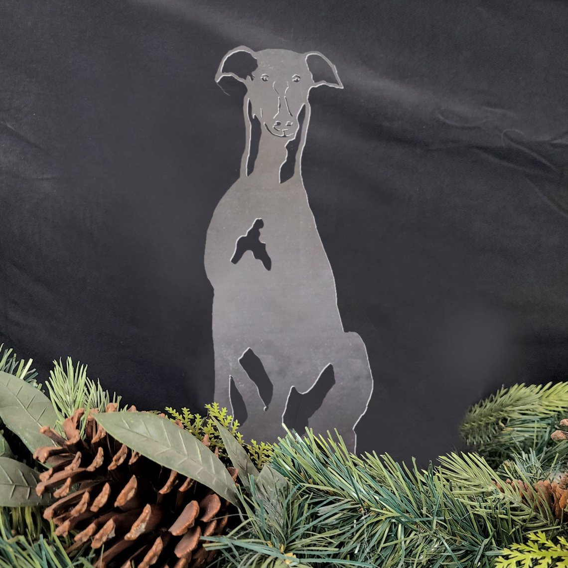 Greyhound Metal Silhouette