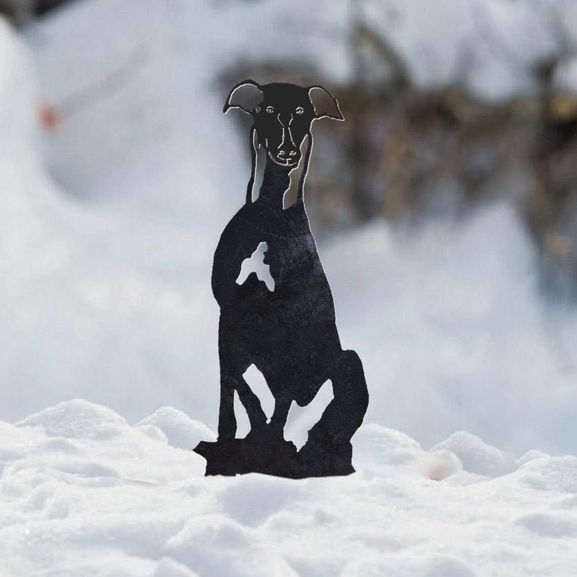 Greyhound Metal Silhouette