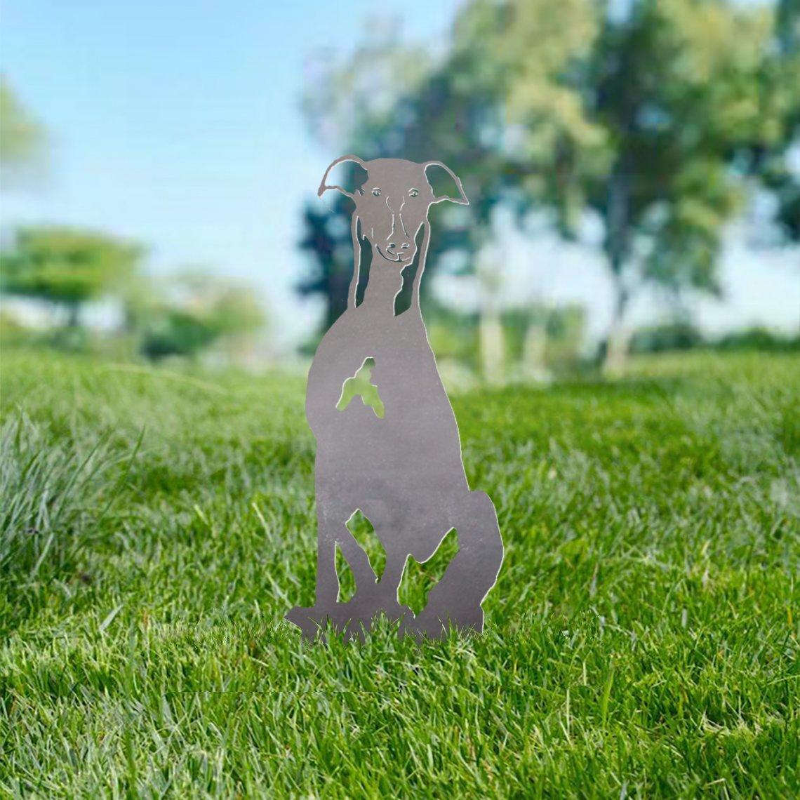 Greyhound Metal Silhouette