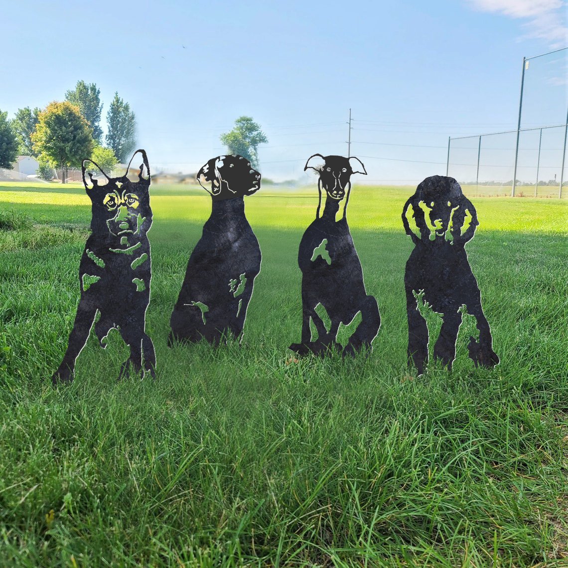 Greyhound Metal Silhouette
