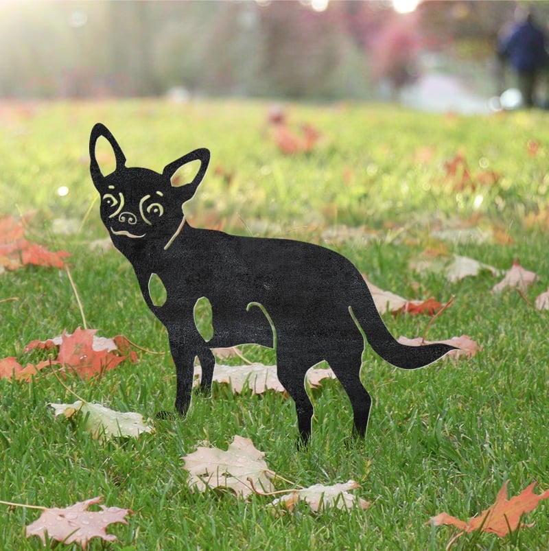 Chihuahua Metal Silhouette