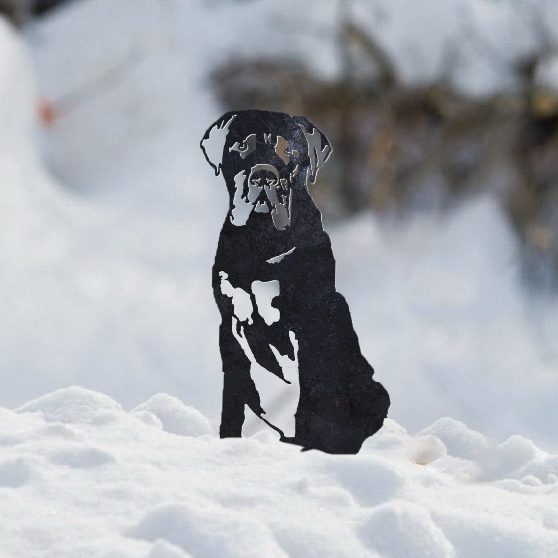 Mastiff Metal Silhouette