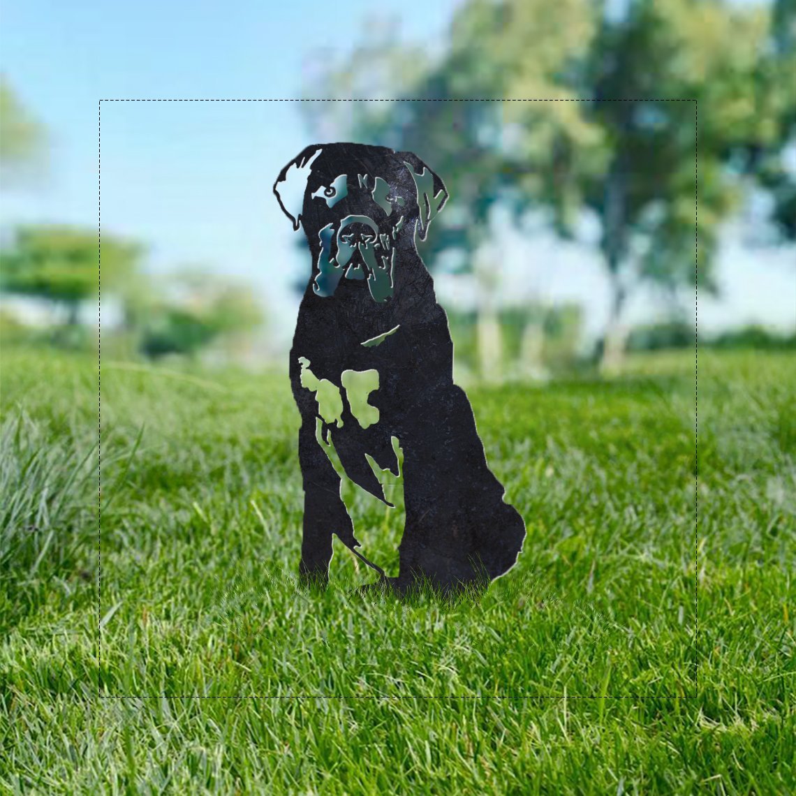 Mastiff Metal Silhouette
