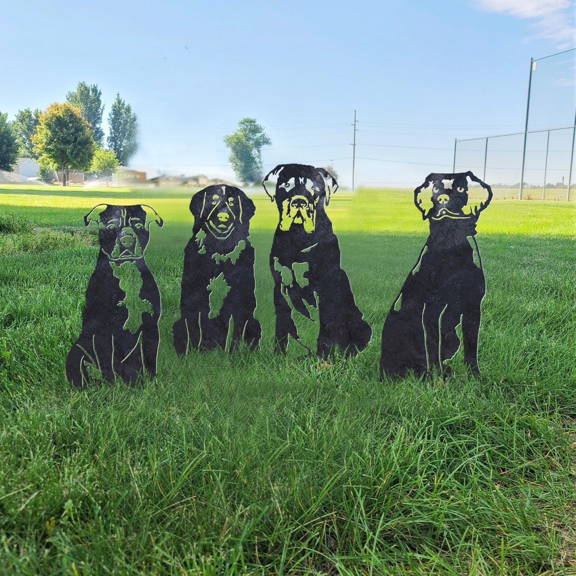 Mastiff Metal Silhouette