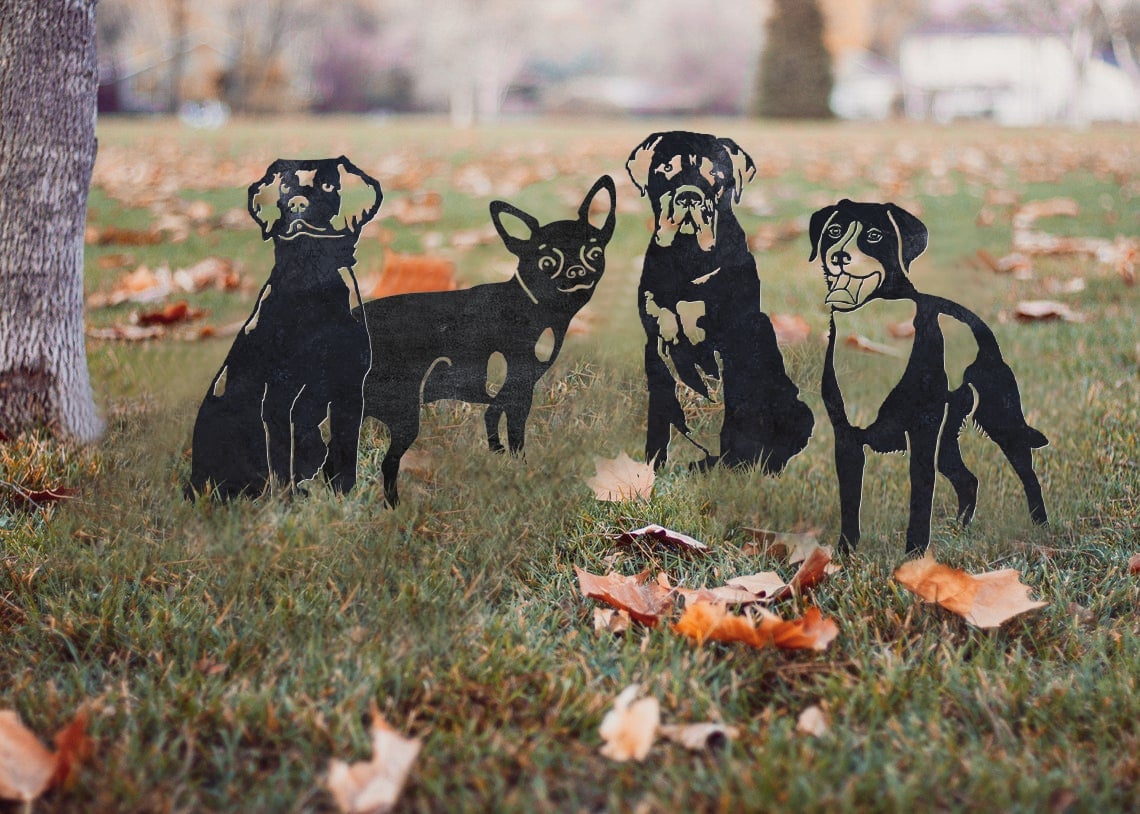 Mastiff Metal Silhouette