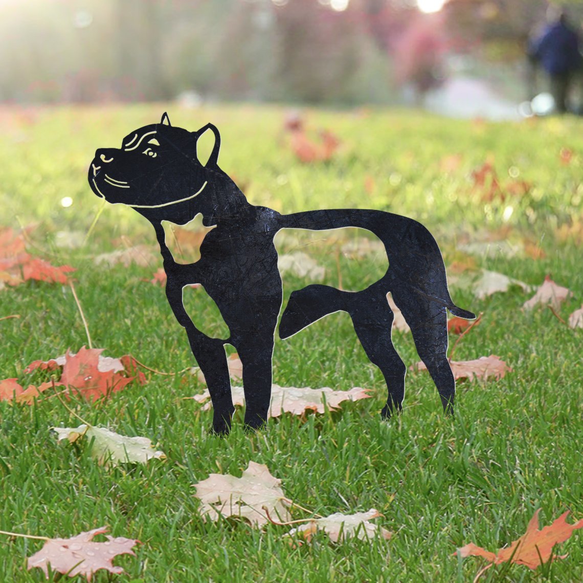 Pit Bull Metal Silhouette