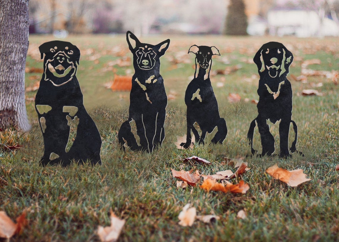 Rottweiler Metal Silhouette