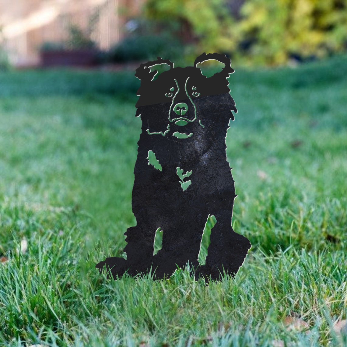 Border Collie Metal Silhouette