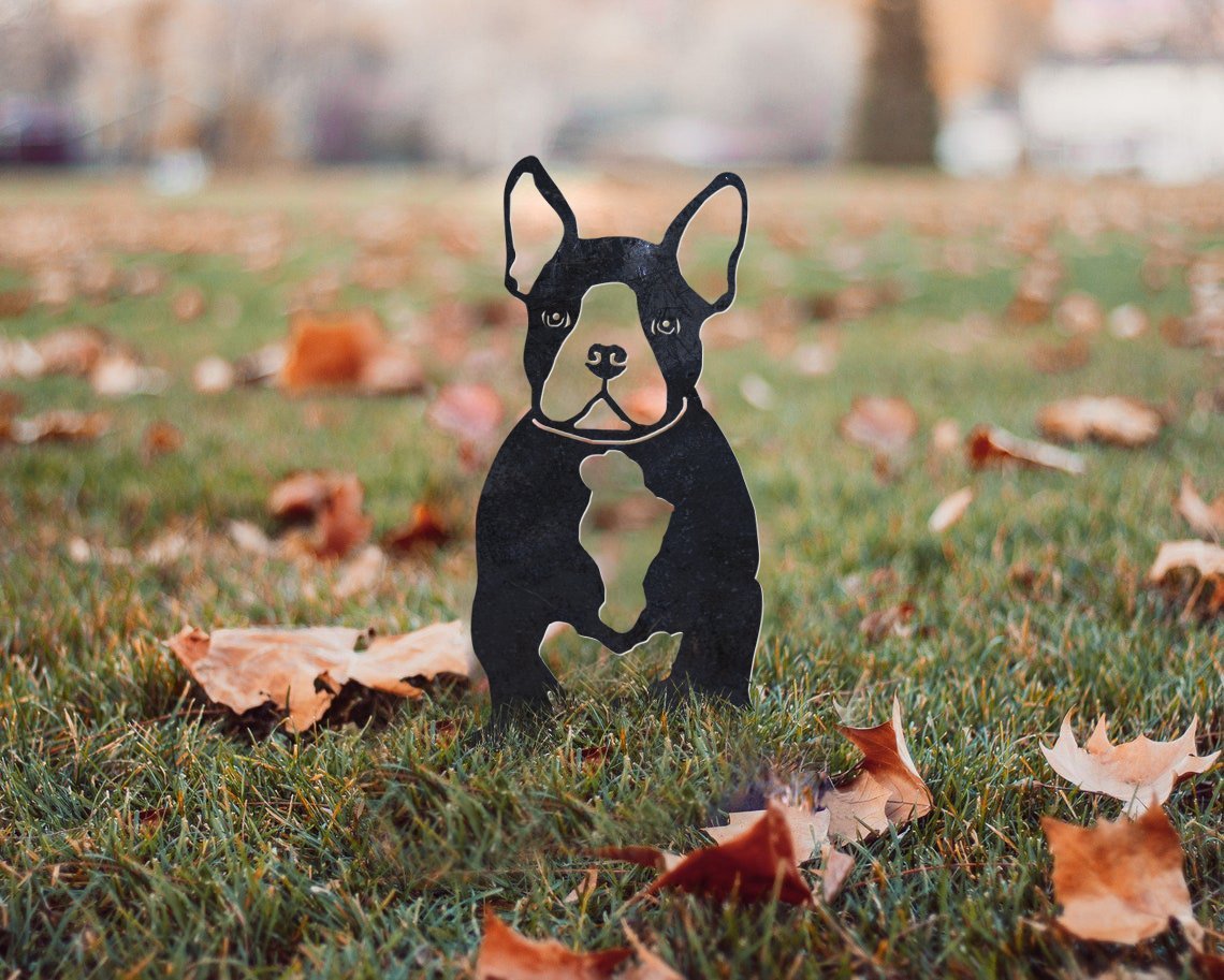 French Bulldog Metal Silhouette