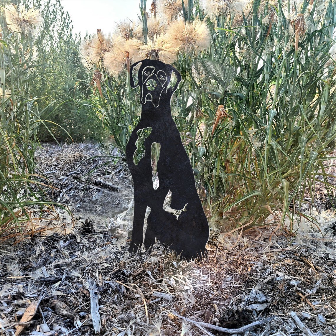 Great Dane Metal Silhouette