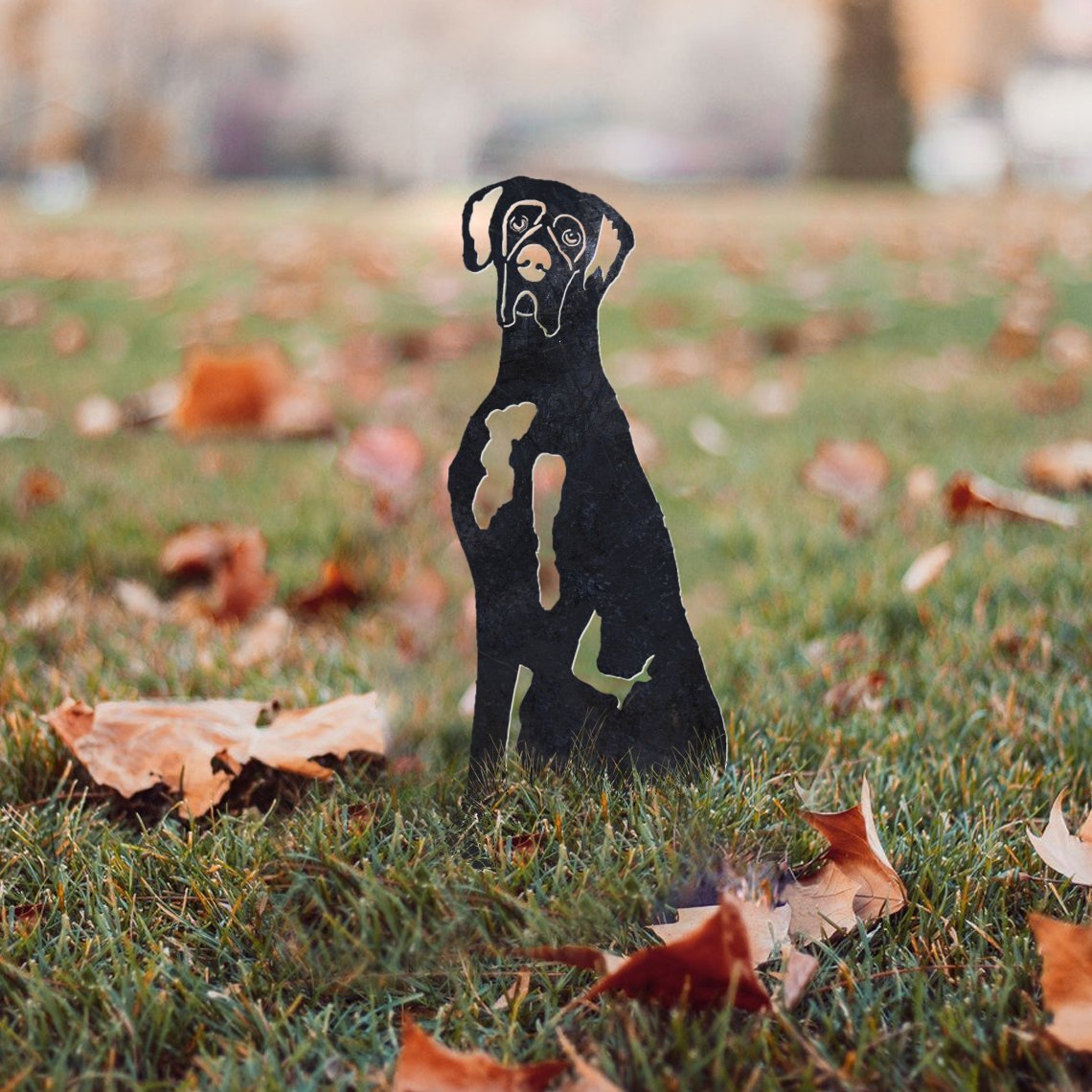 Great Dane Metal Silhouette