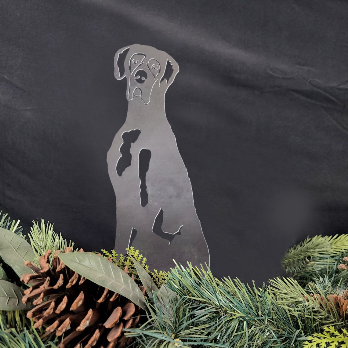 Great Dane Metal Silhouette