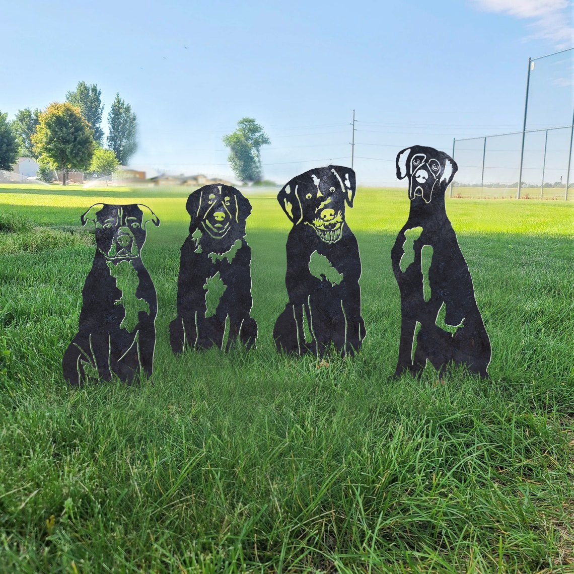 Great Dane Metal Silhouette