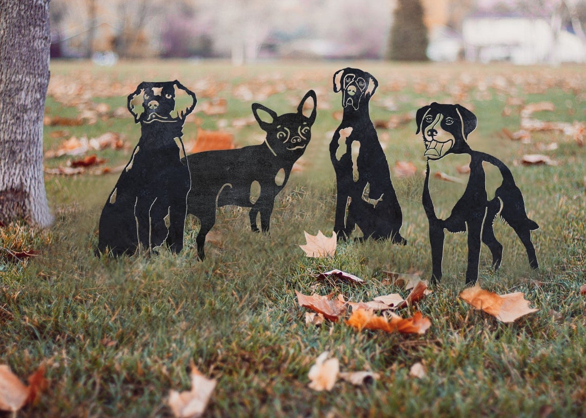 Great Dane Metal Silhouette