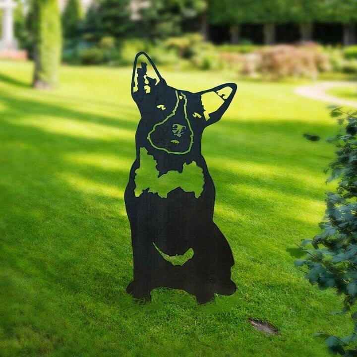 Australian Cattle Dog Metal Silhouette