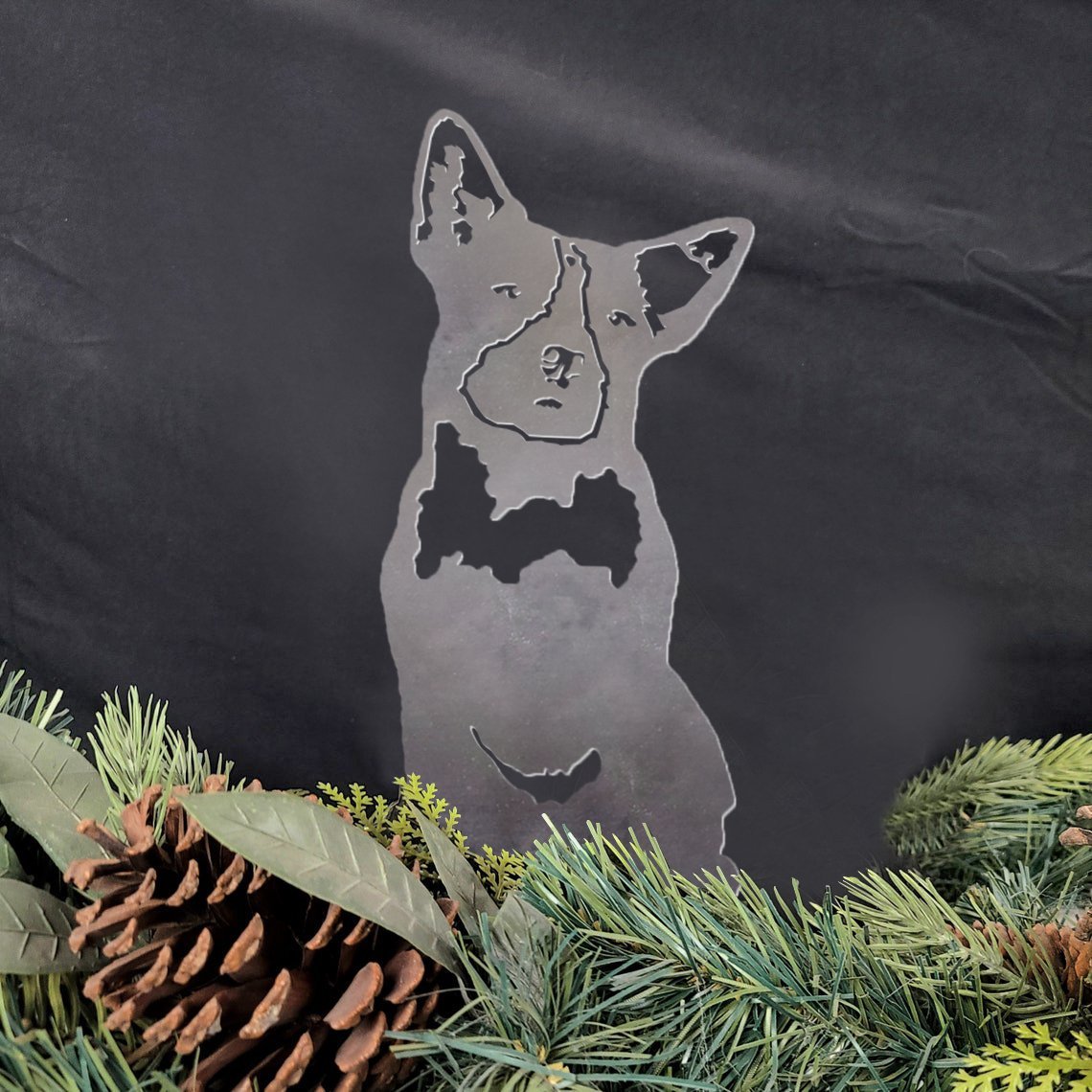 Australian Cattle Dog Metal Silhouette