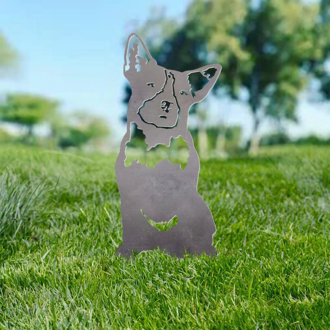 Australian Cattle Dog Metal Silhouette