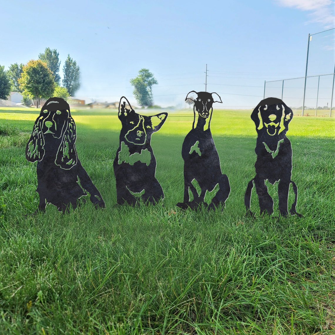 Australian Cattle Dog Metal Silhouette