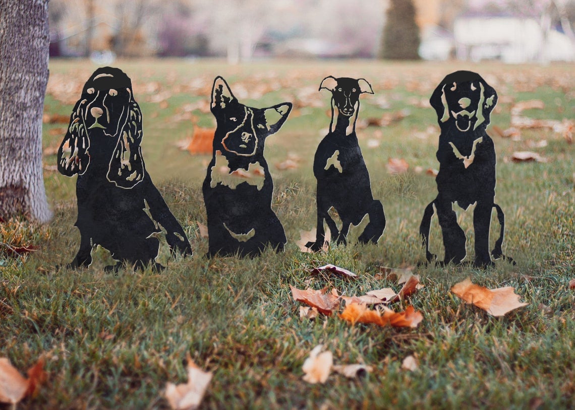 Australian Cattle Dog Metal Silhouette