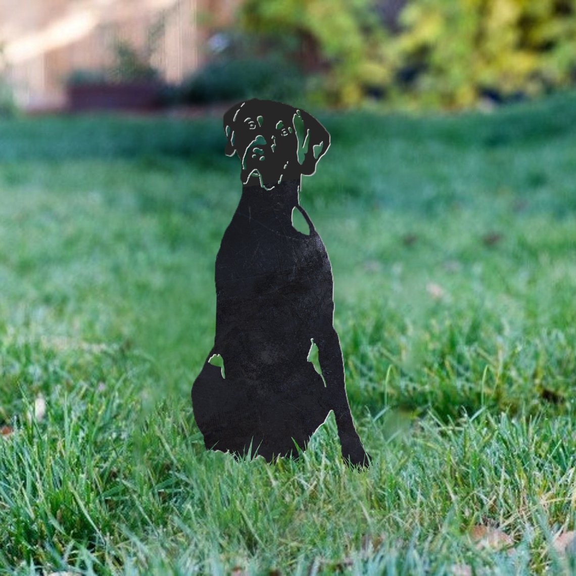 Weimaraner Metal Silhouette