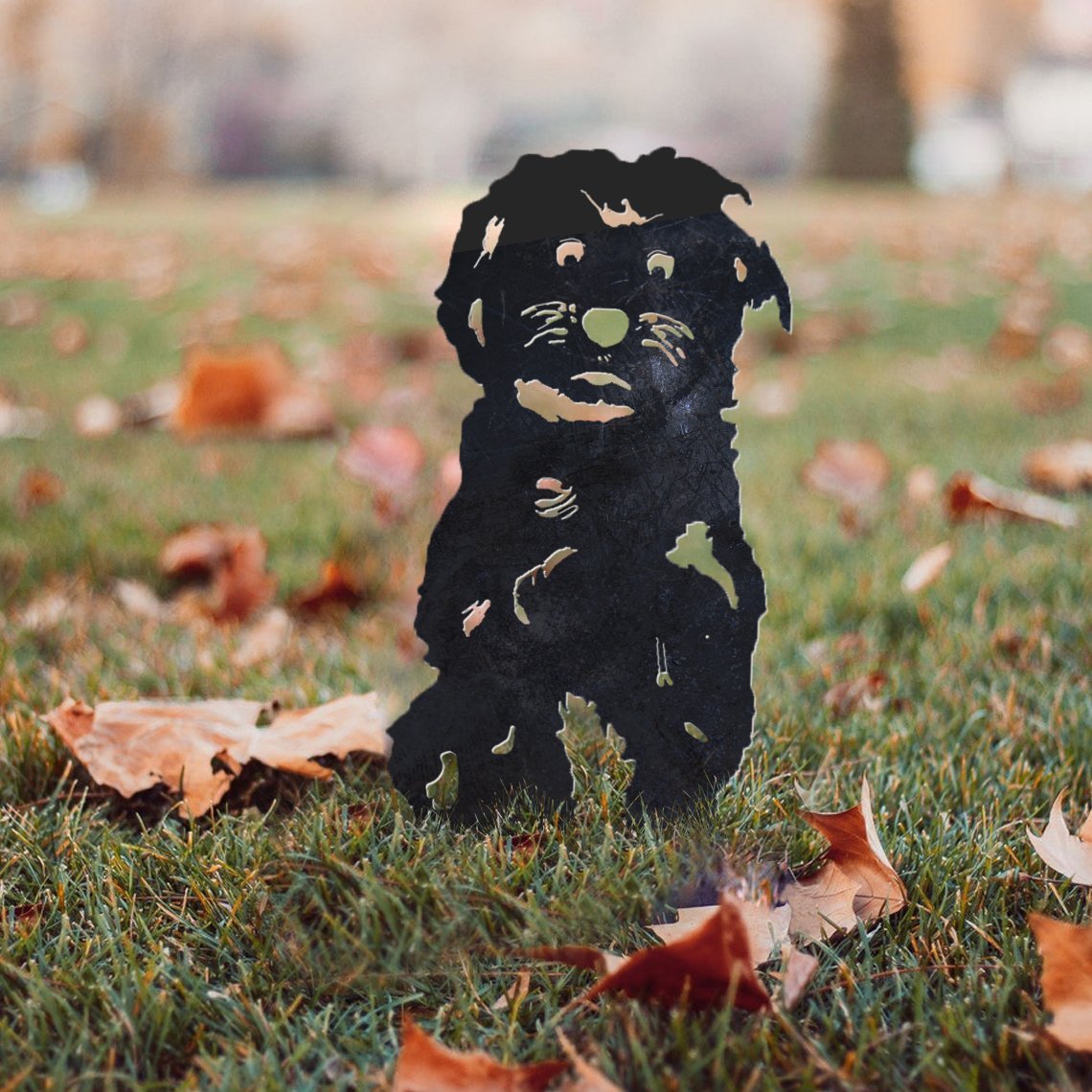 Maltese Metal Silhouette