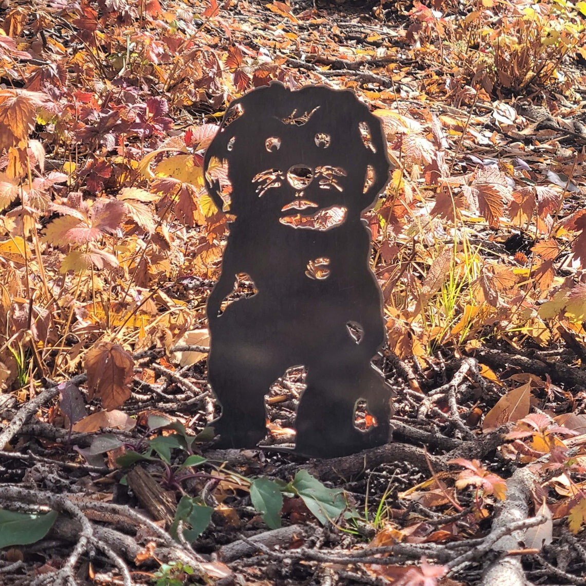 Maltese Metal Silhouette