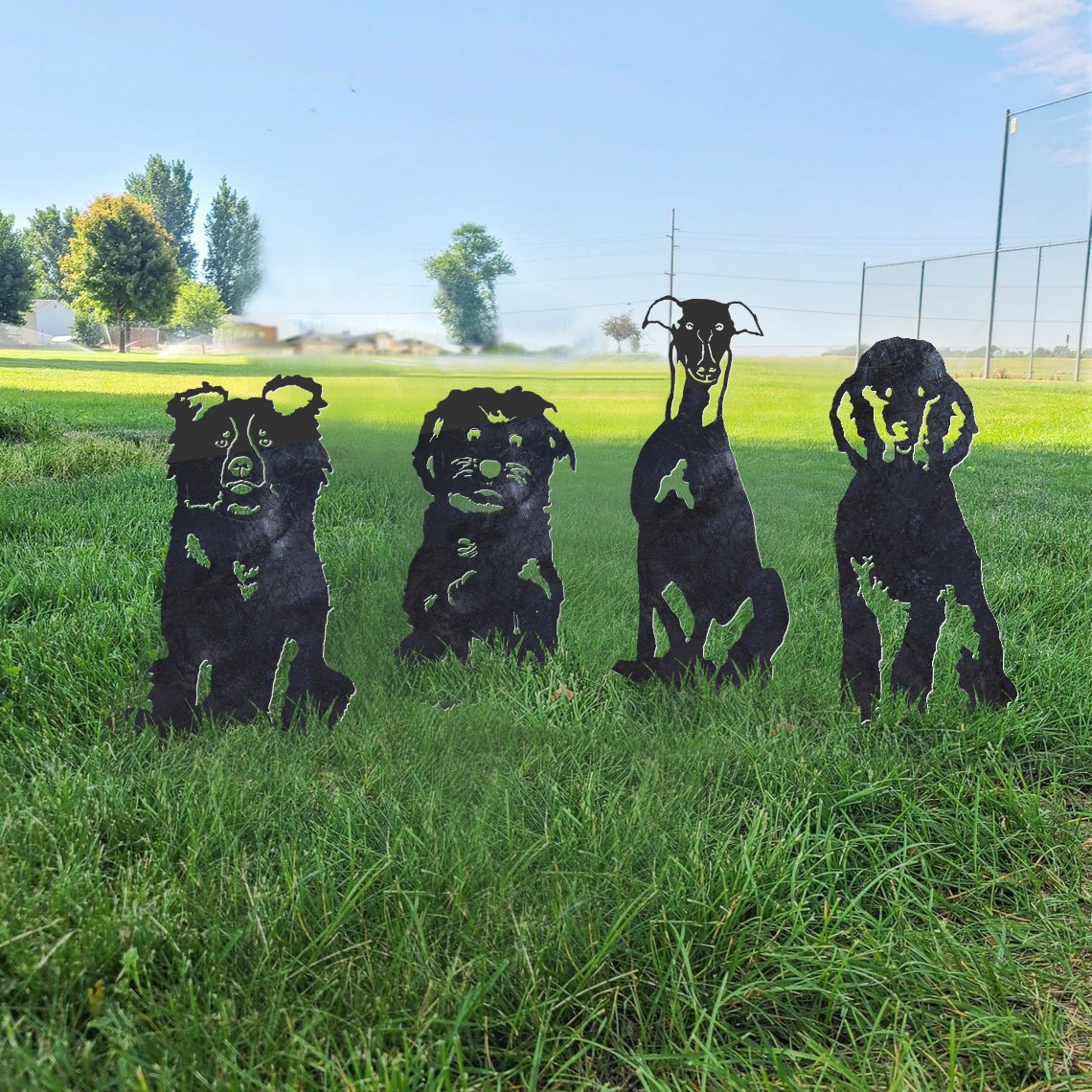 Maltese Metal Silhouette