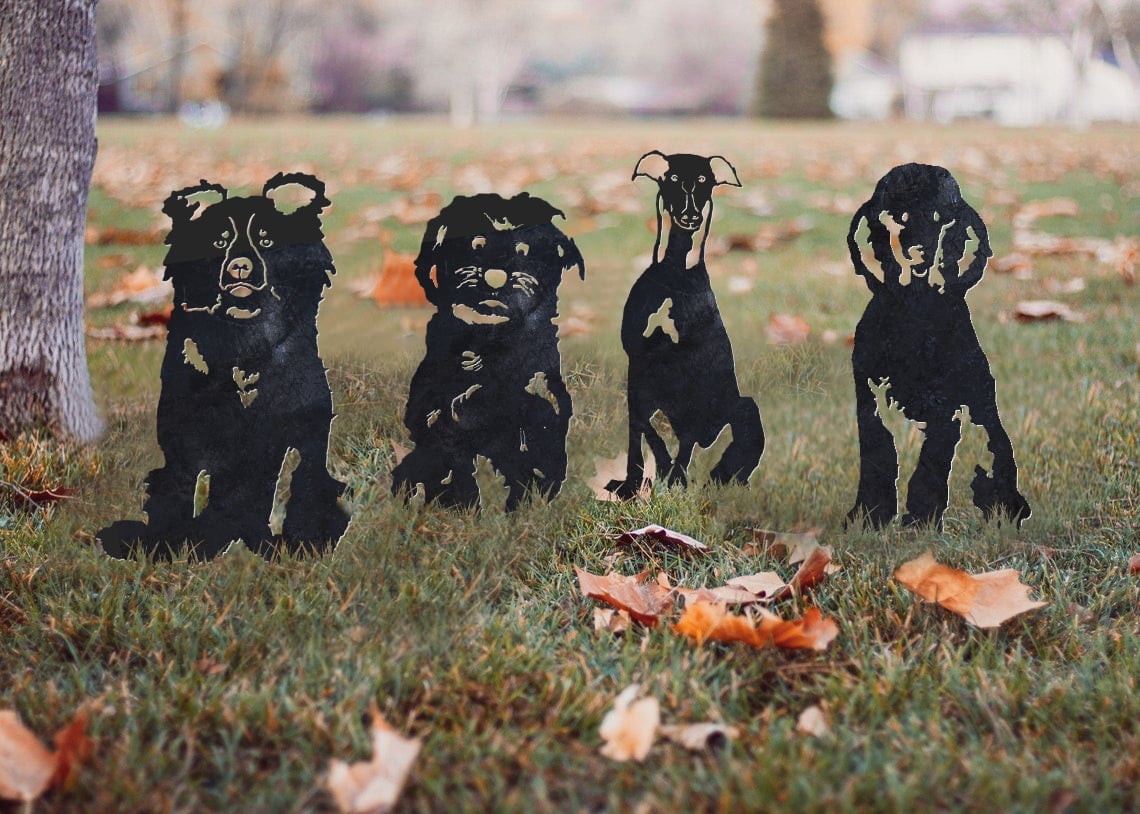 Maltese Metal Silhouette