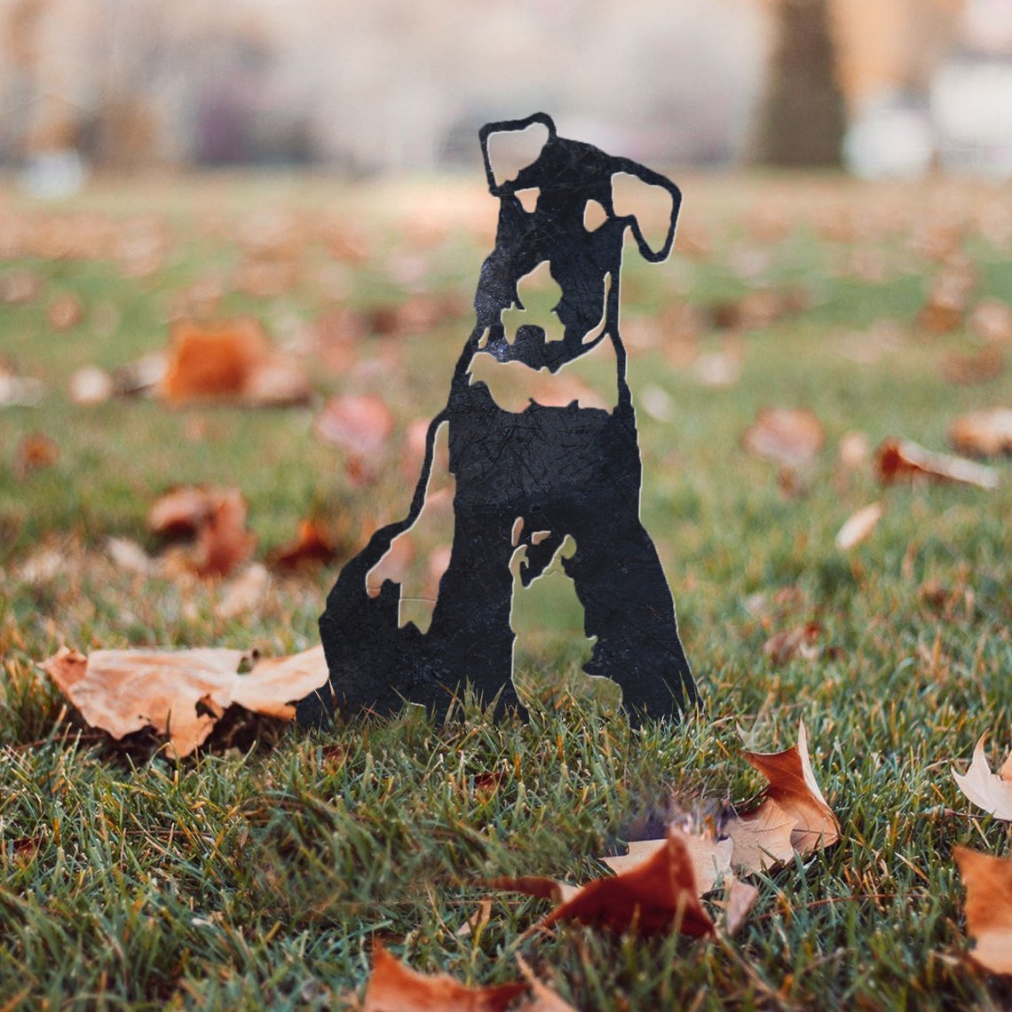 Airedale Terrier Metal Silhouette