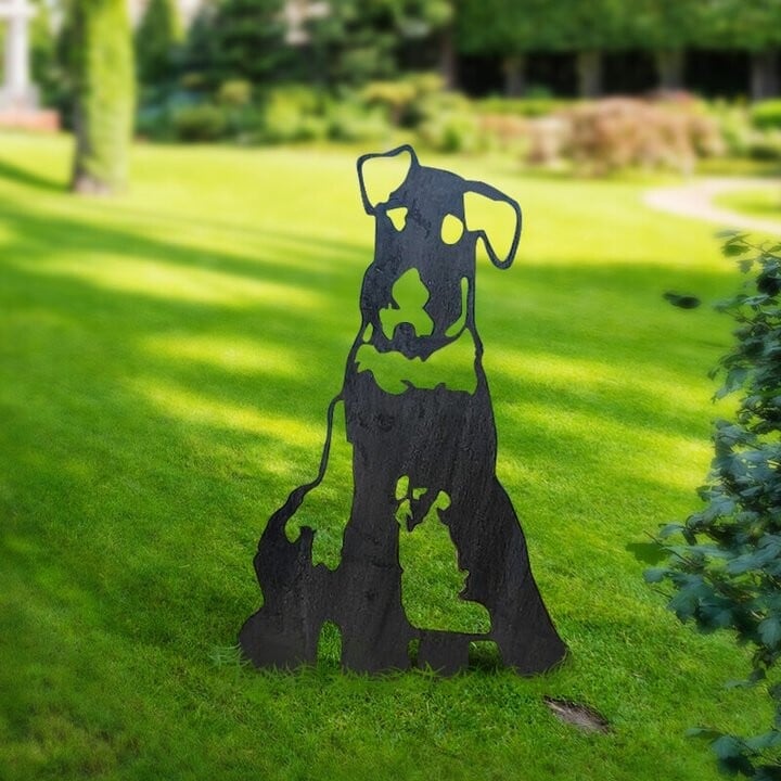 Airedale Terrier Metal Silhouette