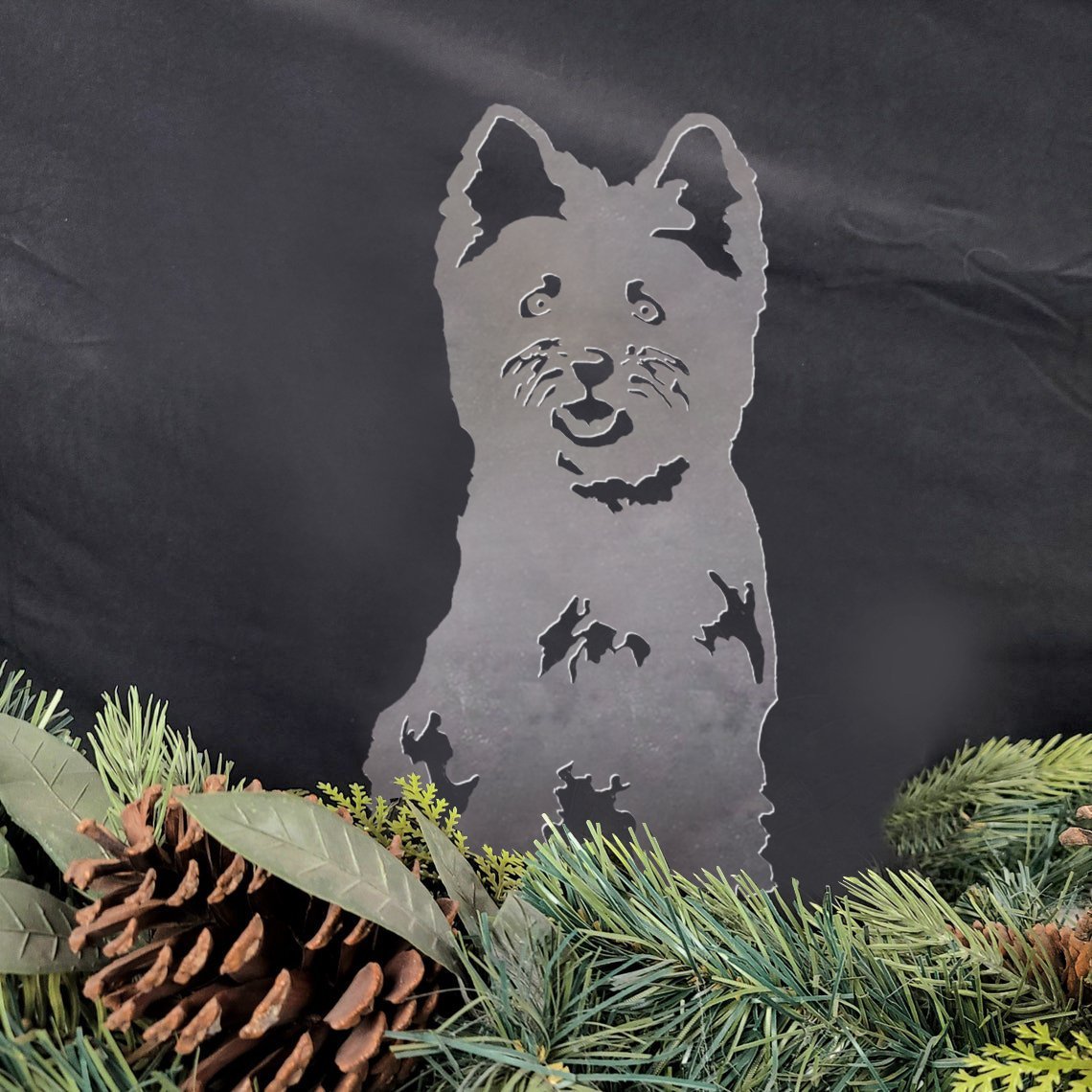 Cairn Terrier Metal Silhouette