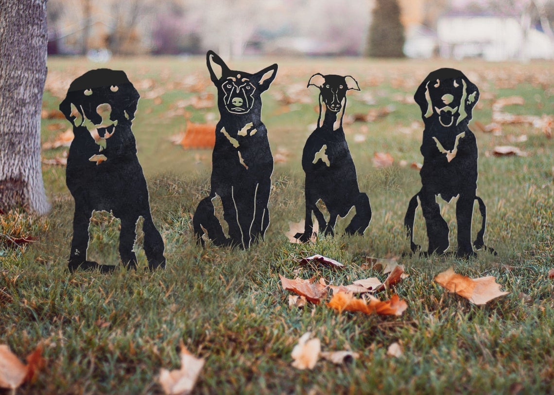 Labrador Retriever Metal Silhouette