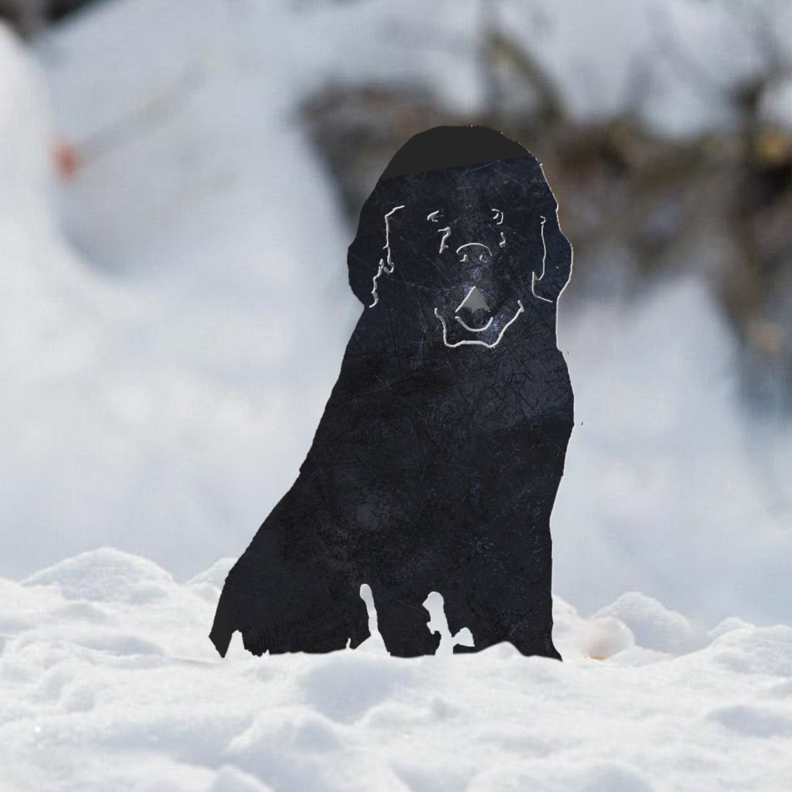 Newfoundland Metal Silhouette