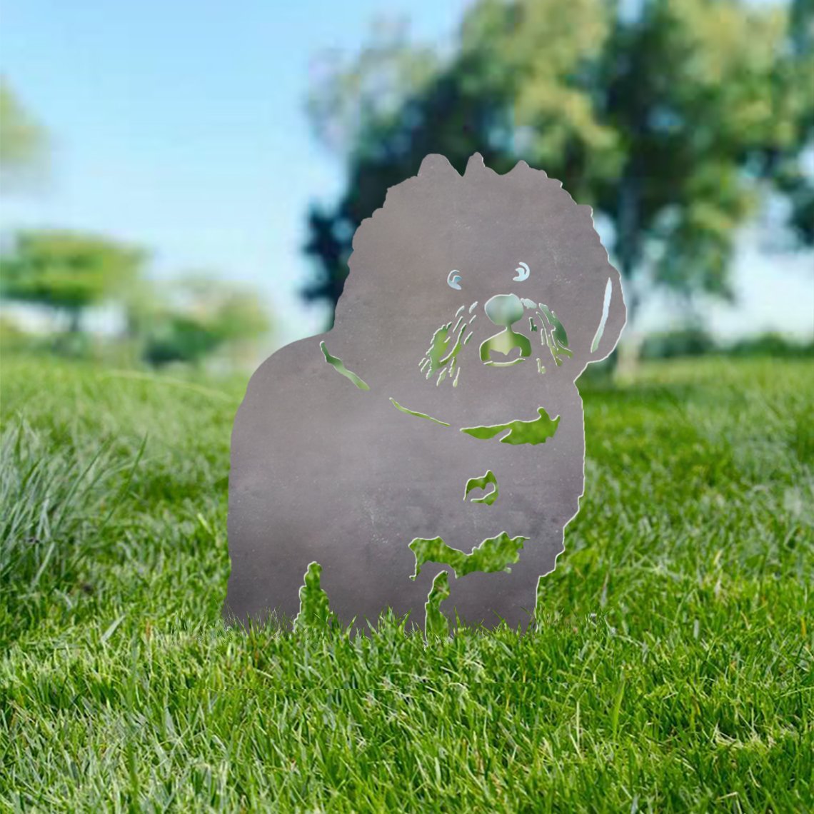 Bichon Frise Metal Silhouette