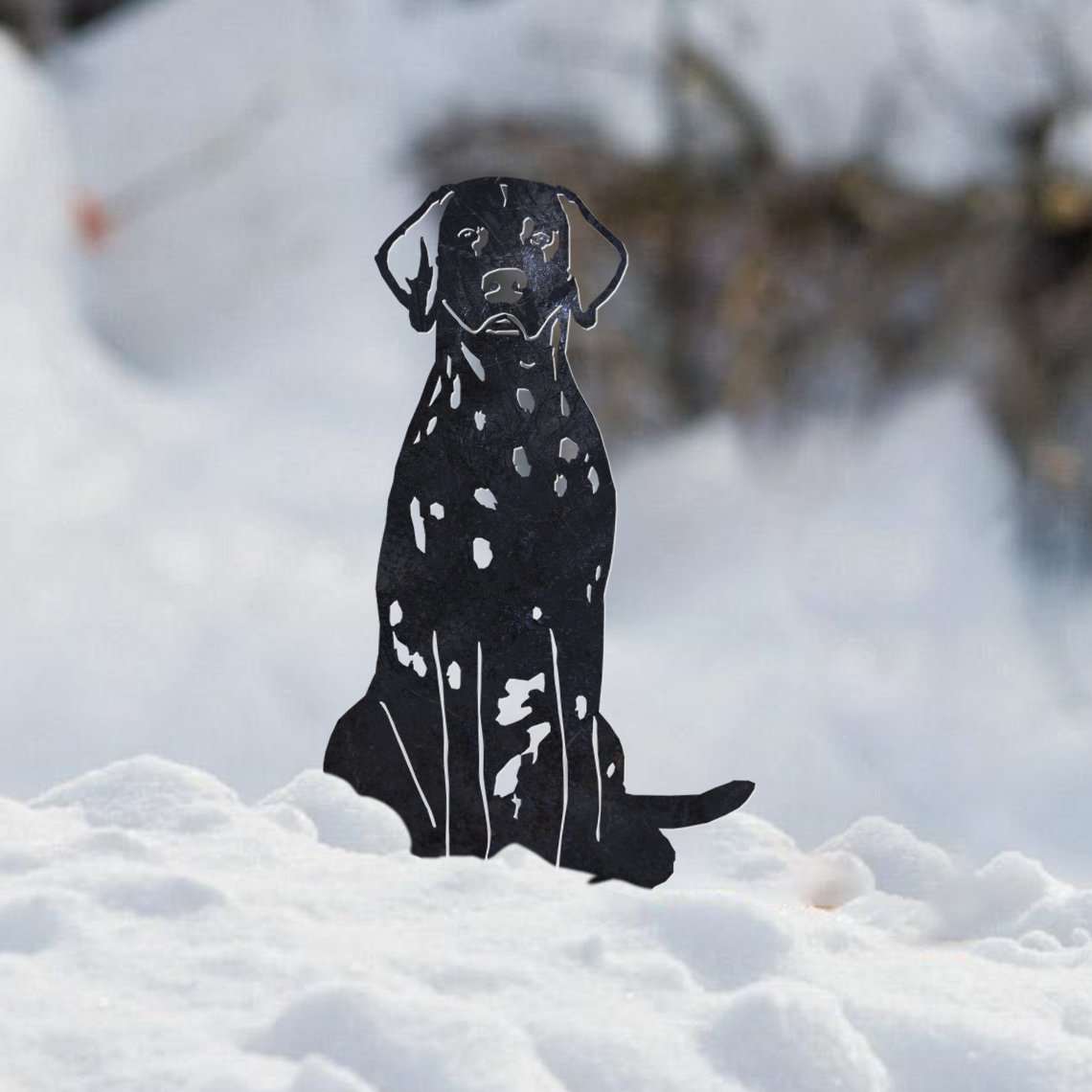 Dalmatian Metal Silhouette
