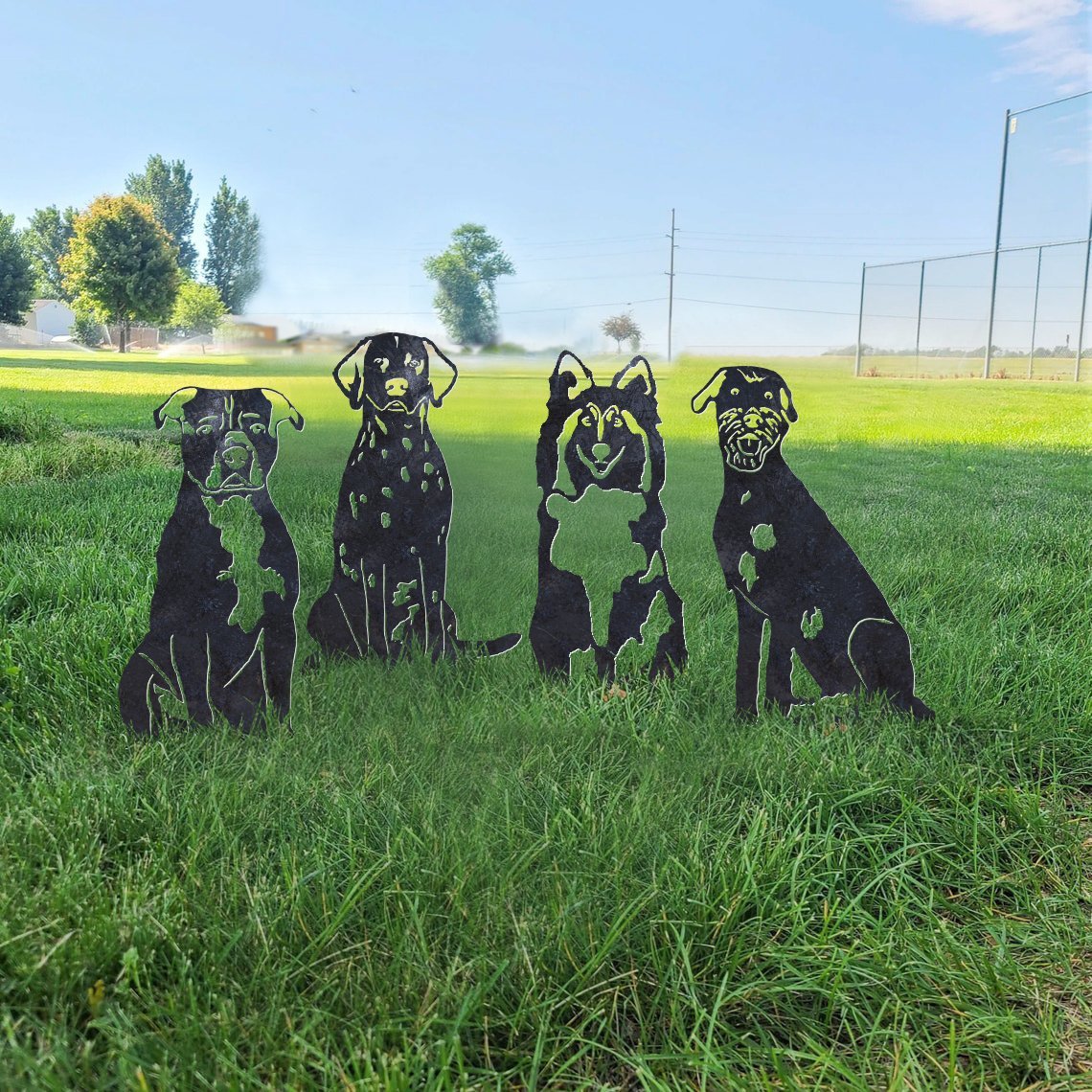 Dalmatian Metal Silhouette