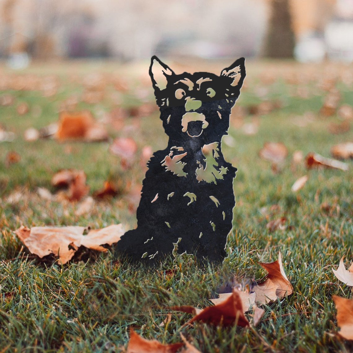 Yorkshire Terrier Metal Silhouette