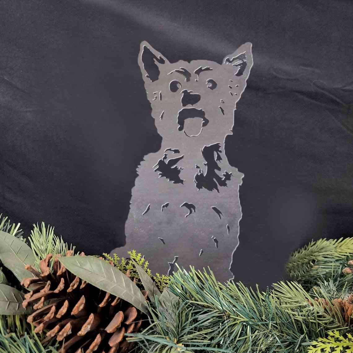 Yorkshire Terrier Metal Silhouette