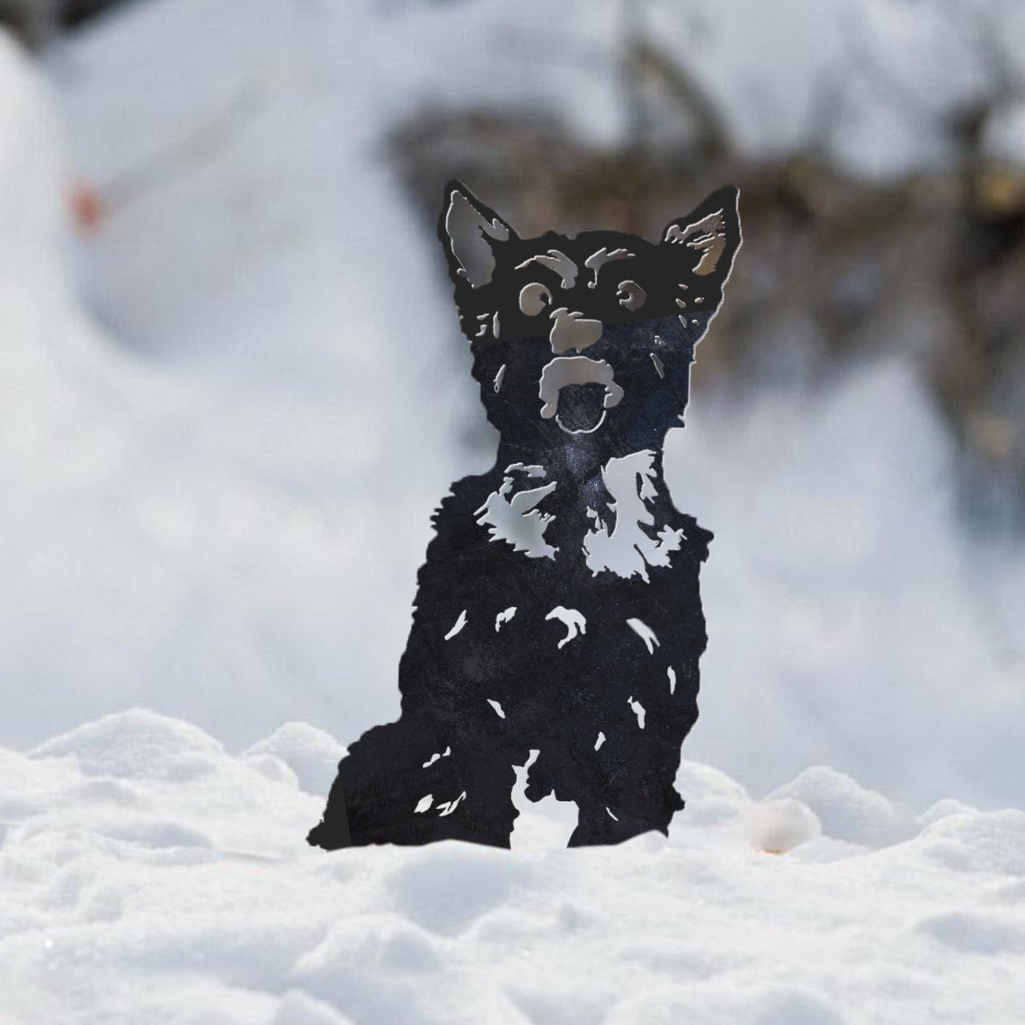 Yorkshire Terrier Metal Silhouette