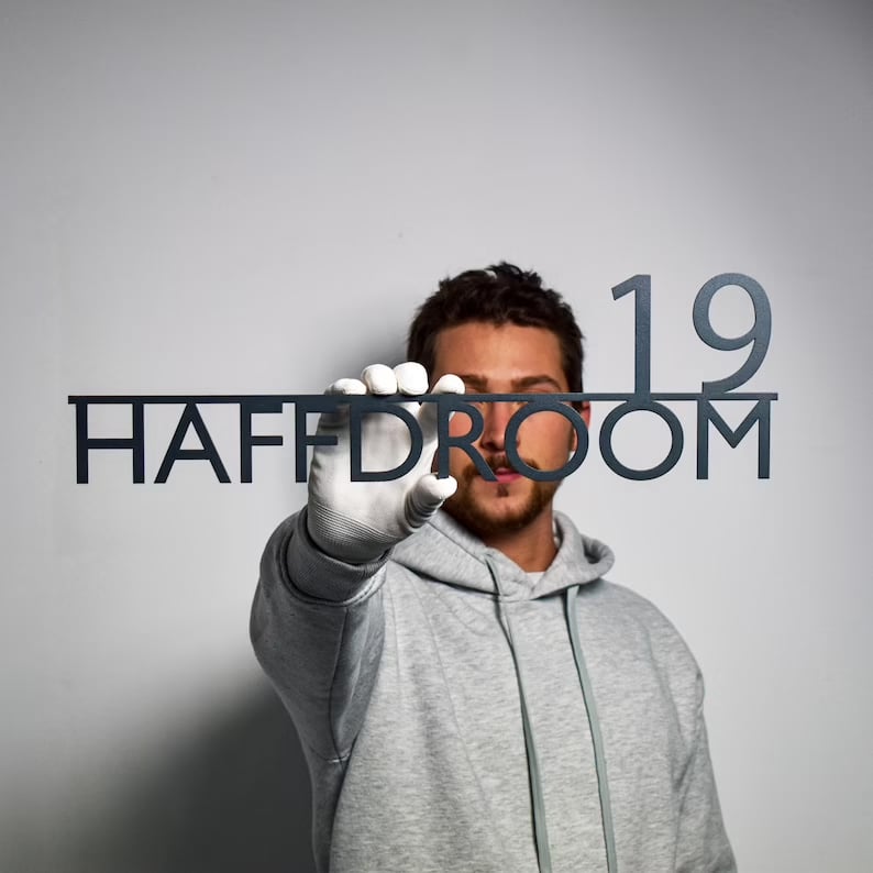 Personalized Outdoor Metal Address Sign and House Number Sign