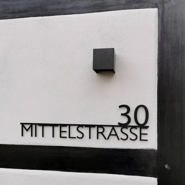 Personalized Outdoor Metal Address Sign and House Number Sign