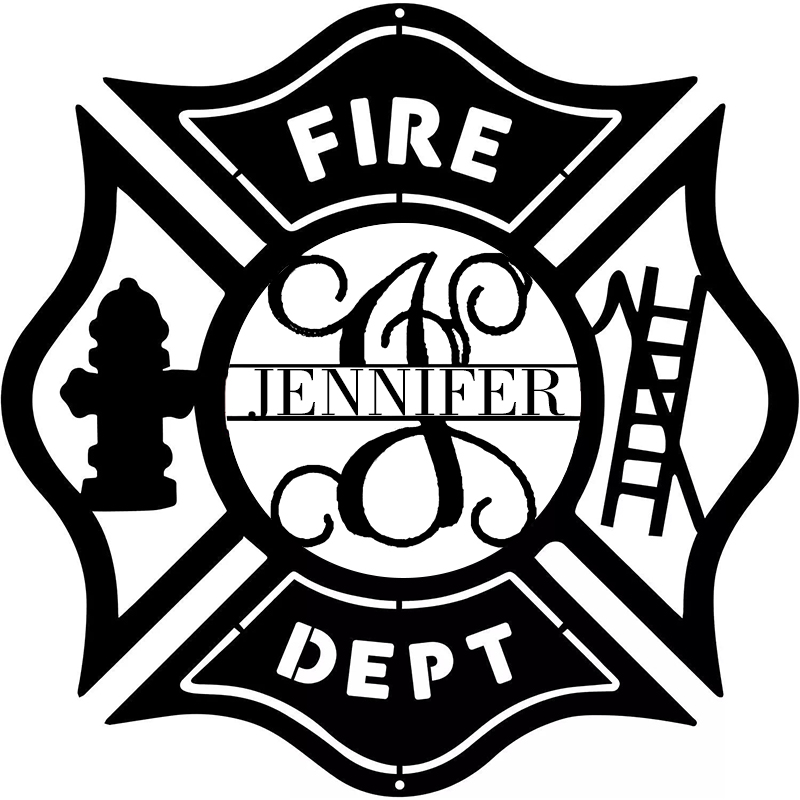 Fire fighters Personalized Metal Name Signs 🎁【BUY 2 FREE SHIPPING】