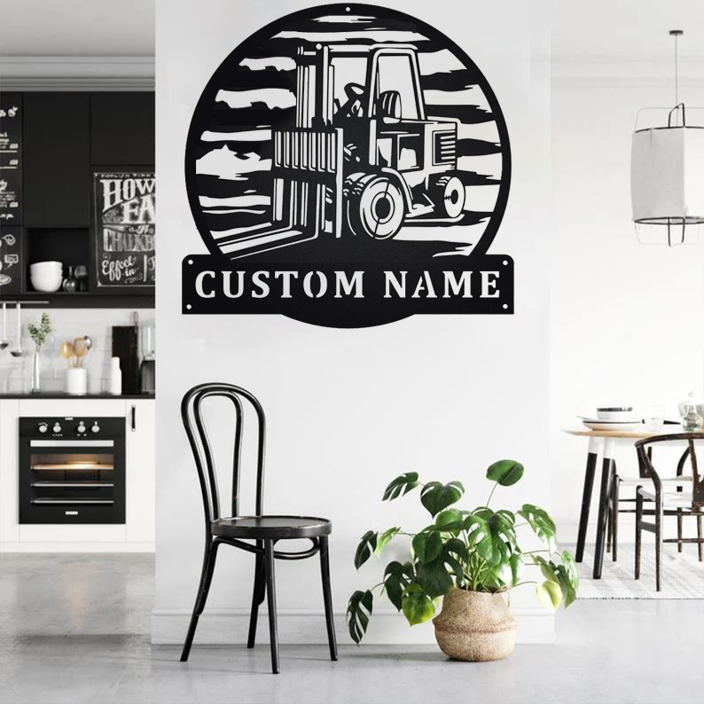 Custom Forklifts Metal Wall Art