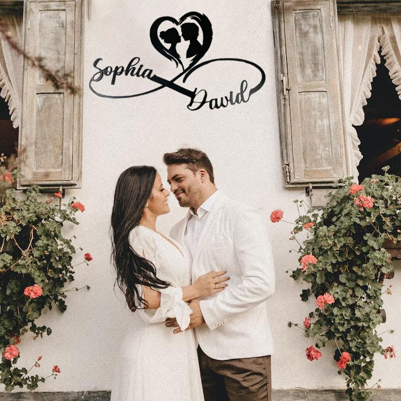 💕Personalized Metal Infinity Sign 💕Valentine's Day limited logo🎁【BU