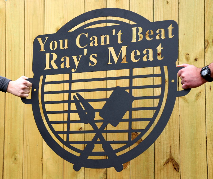 Personalized Metal BBQ Sign