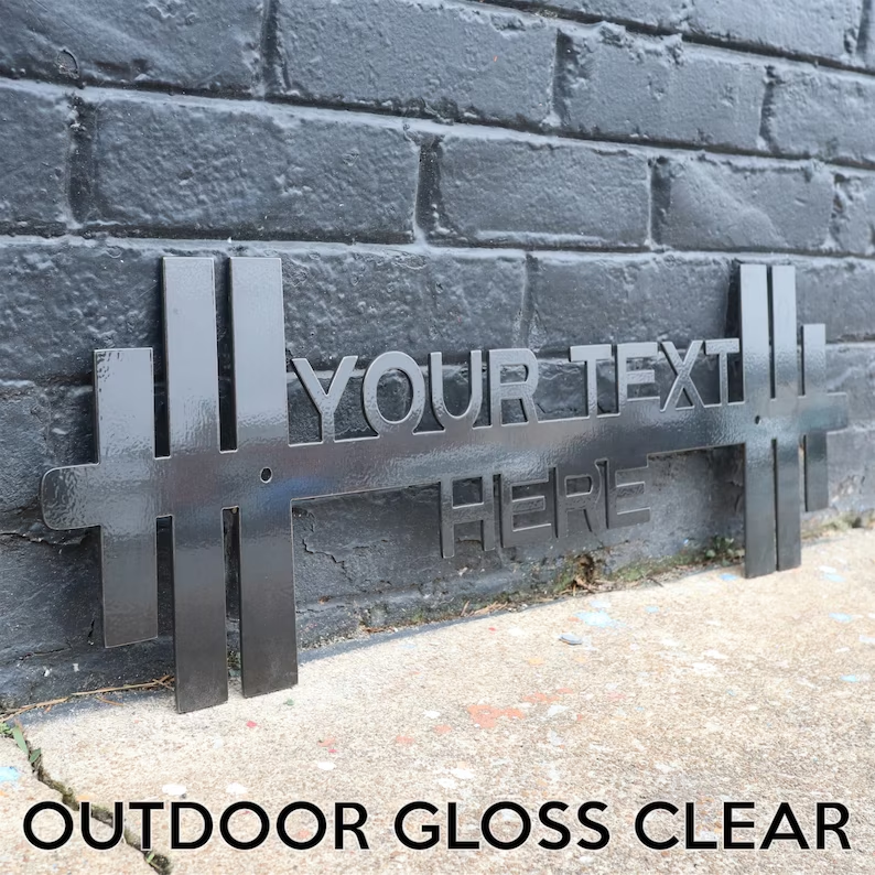 Personalized Home Gym Sign