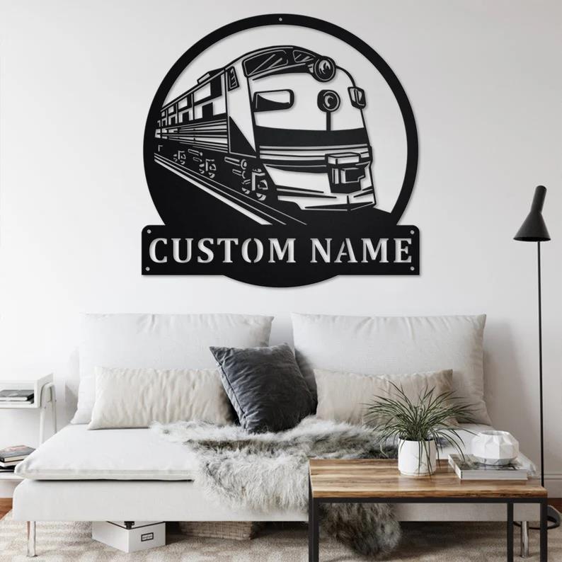 Custom Railroad Metal Wall Art