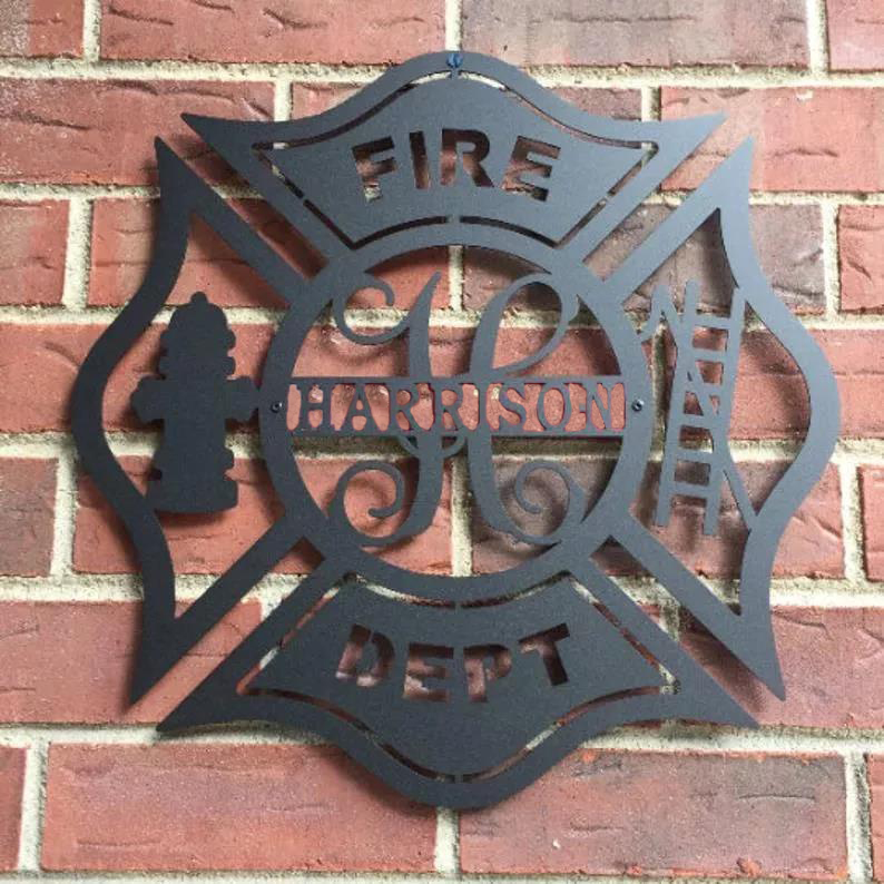 Fire fighters Personalized Metal Name Signs 🎁【BUY 2 FREE SHIPPING】