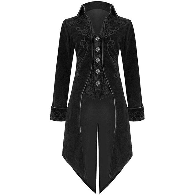 BlackrissMen's Gothic Coat