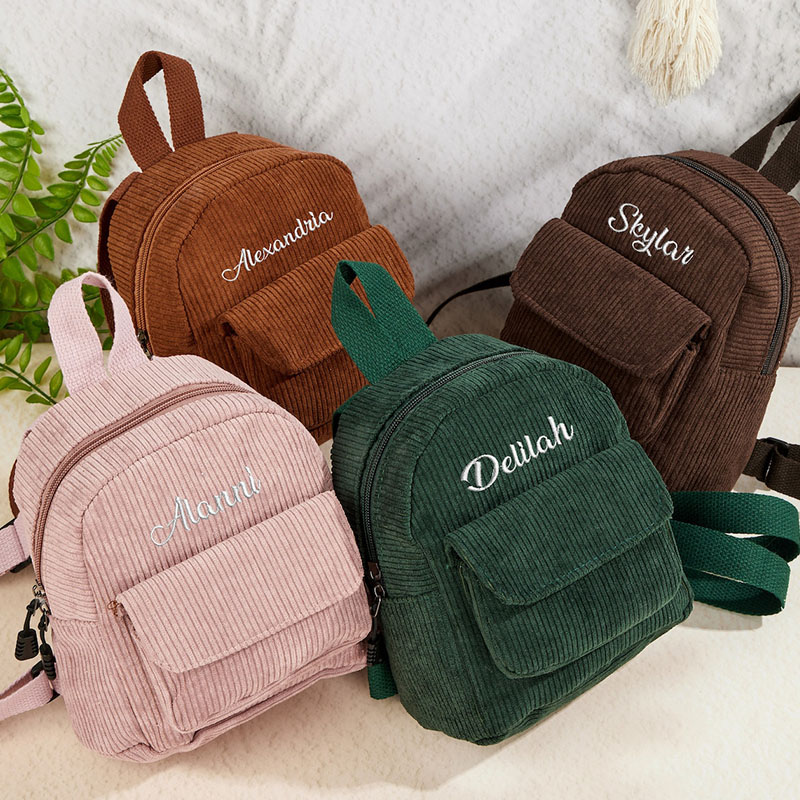 Personalized Embroidery Kid Color Backpack